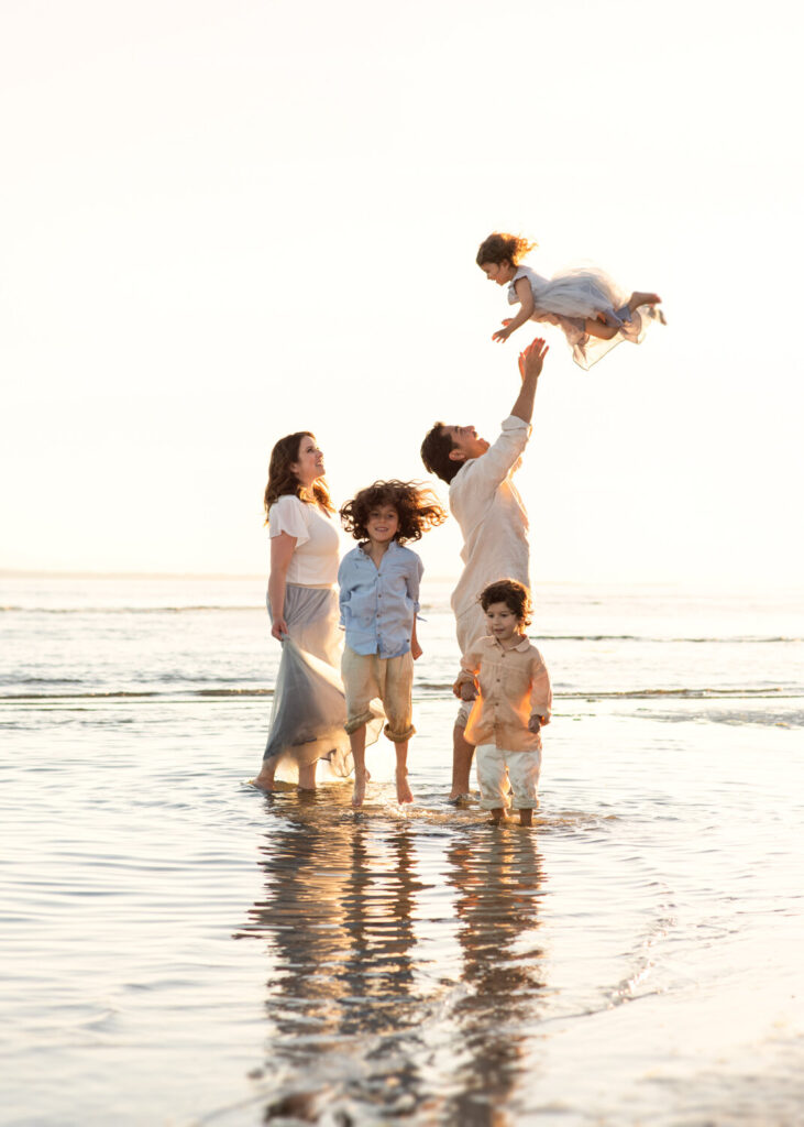Beach family photography in Volusia County FL by Heidi Lynne Photography