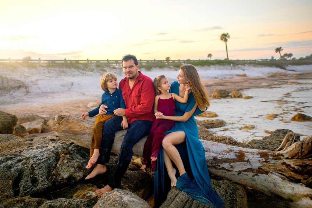 Beach family photography in Volusia County FL by Heidi Lynne Photography