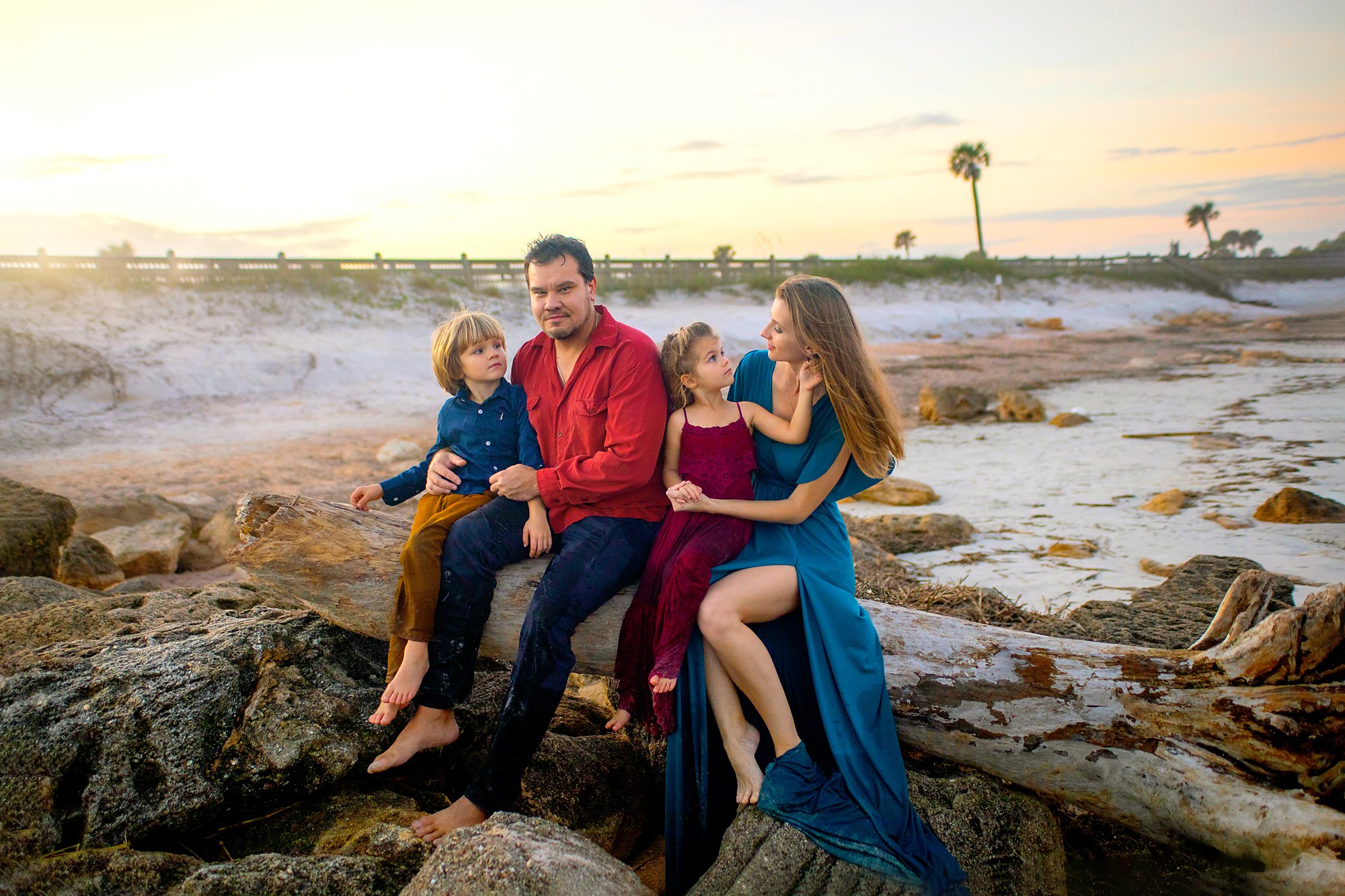 Beach family photography in Volusia County FL by Heidi Lynne Photography